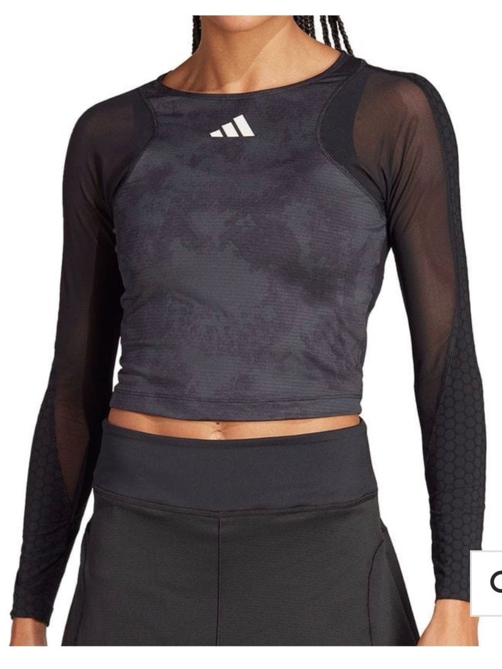 WOMEN'S ADIDAS PARIS FREELIFT LONG SLEEVE TENNIS TOP